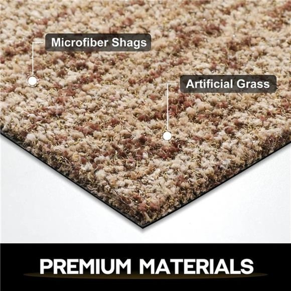 Front Door Mat 18"x30" , Low Profile Washable Inside Floor Mats, Brown - Picture 3 of 6